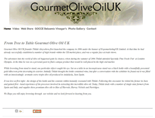 Tablet Screenshot of gourmetoliveoiluk.com